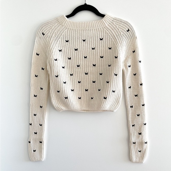 Zara Sweaters - Zara Embroidered Butterfly Sweater